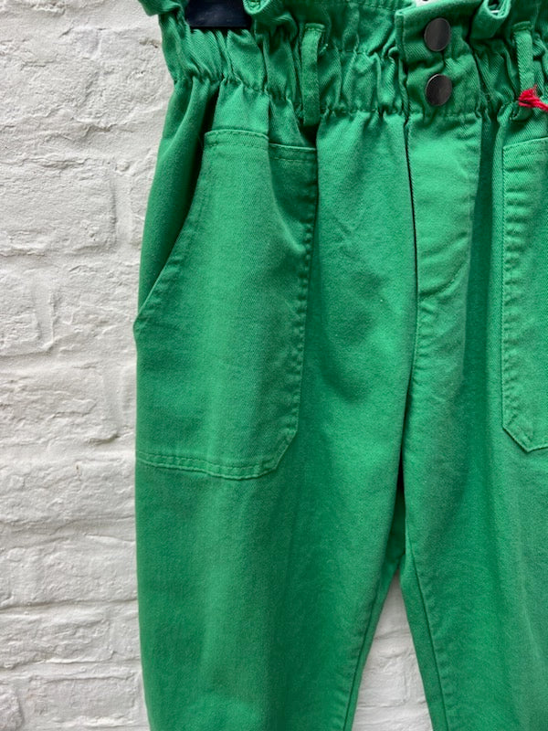 Pantalon en toile vert -Johanna Paris