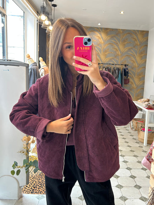 Veste Zoé prune - Johanna Paris