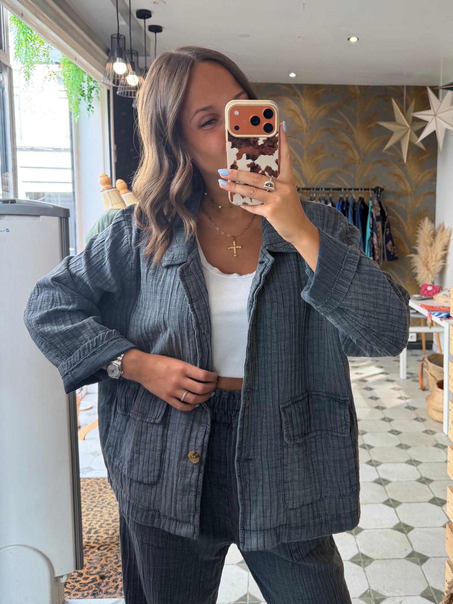 Veste Hazel grise - Johanna Paris