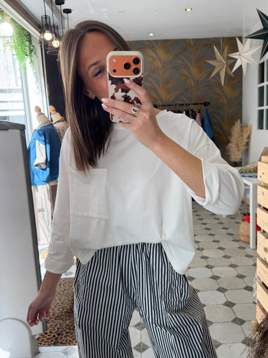 T-Shirt Nate blanc - Johanna Paris