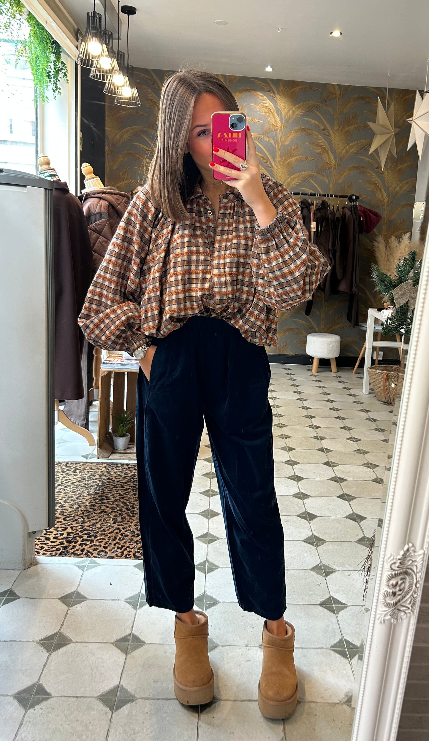 Chemise boule Lou bleu - Johanna Paris