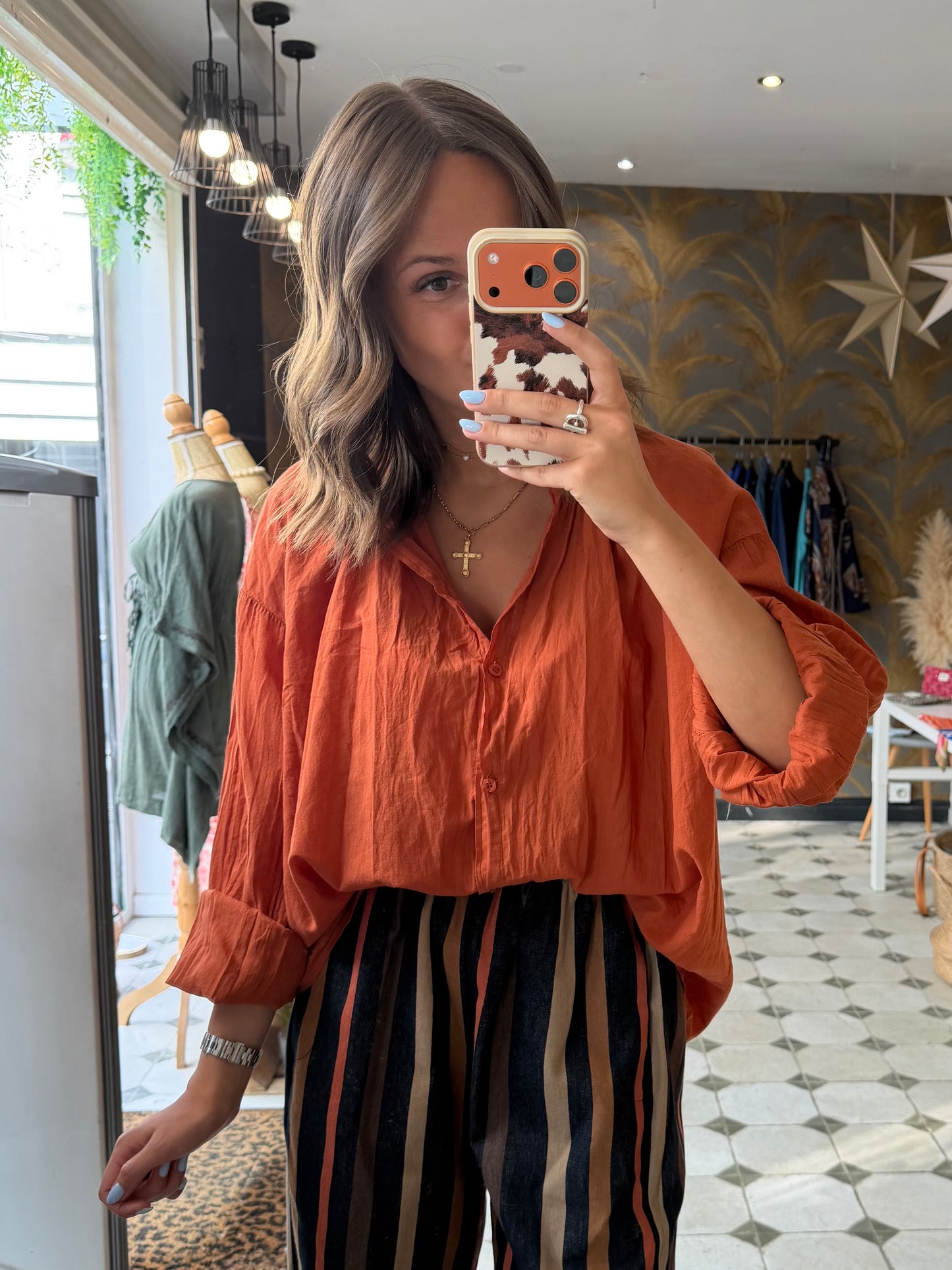 Chemise Clémentine terracotta - Johanna Paris