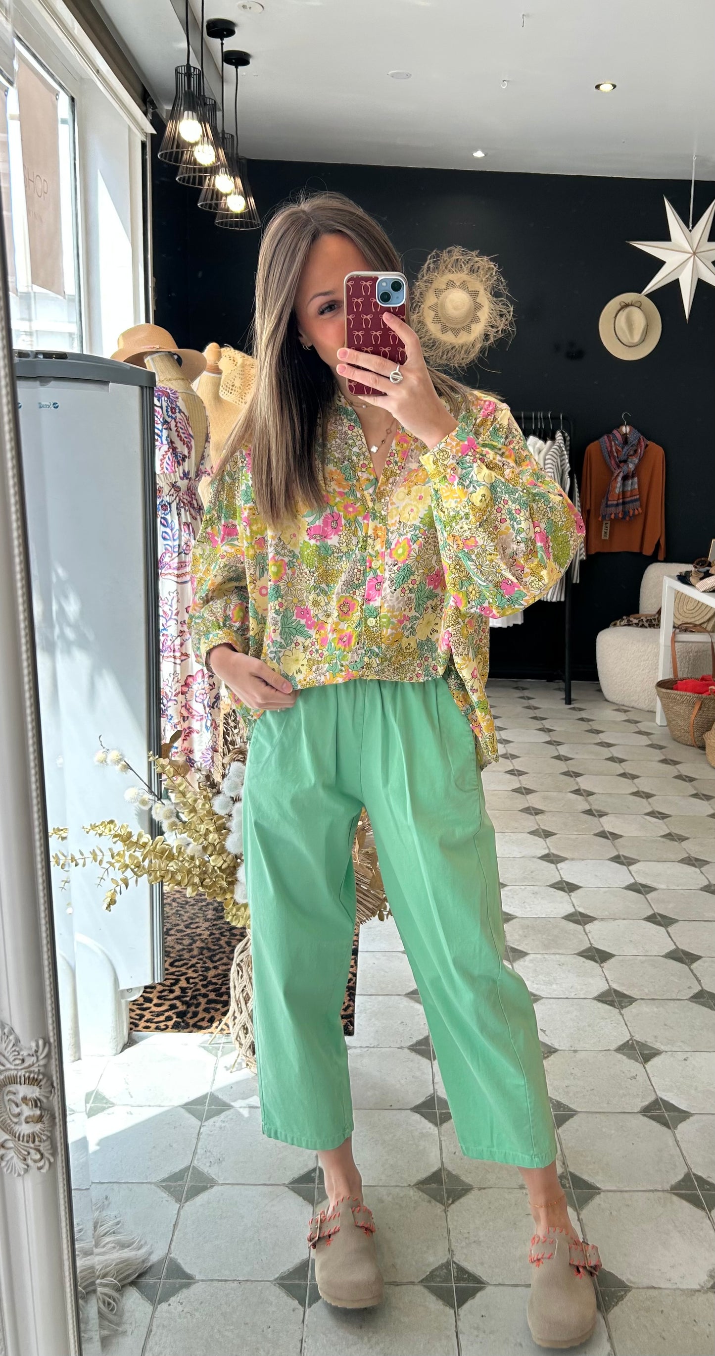 Pantalon Magique vert menthe - Johanna Paris