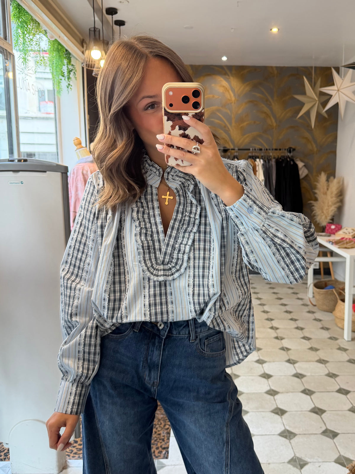 Blouse Sybille bleue - Johanna Paris
