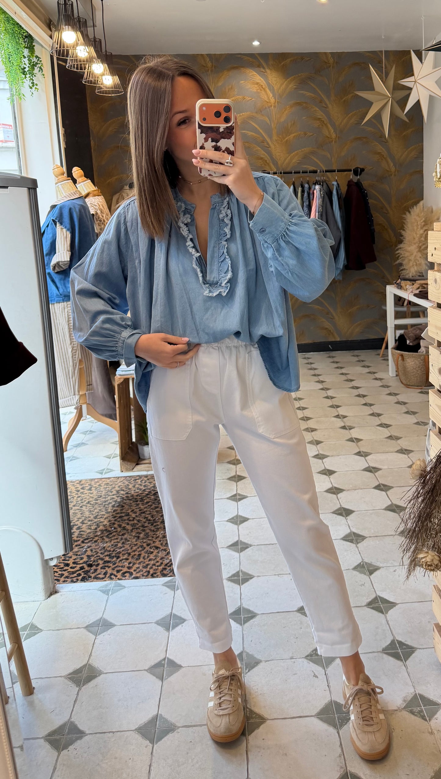 Blouse Aria en jean - Johanna Paris