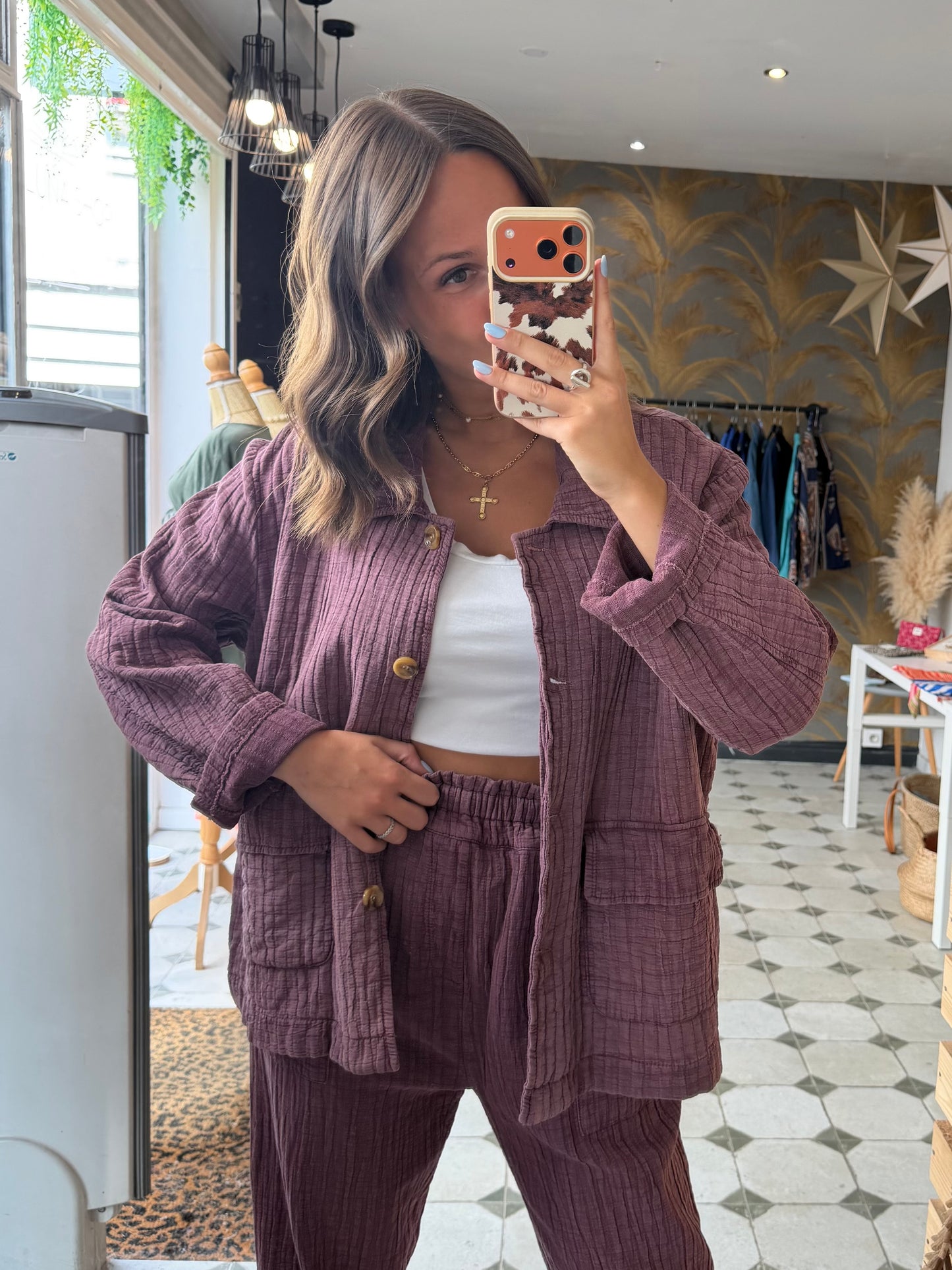 Veste Hazel prune - Johanna Paris