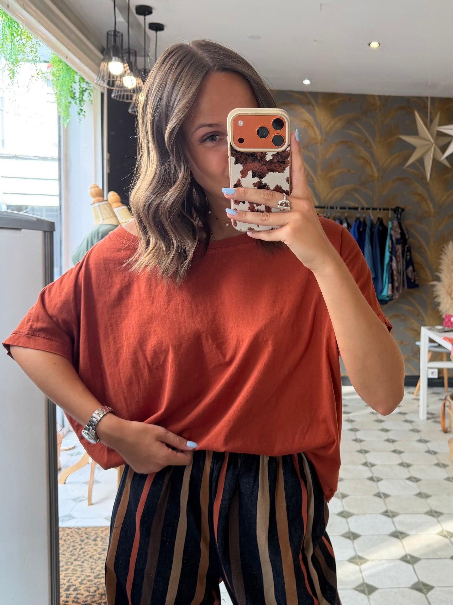 T-Shirt terracotta - Johanna Paris