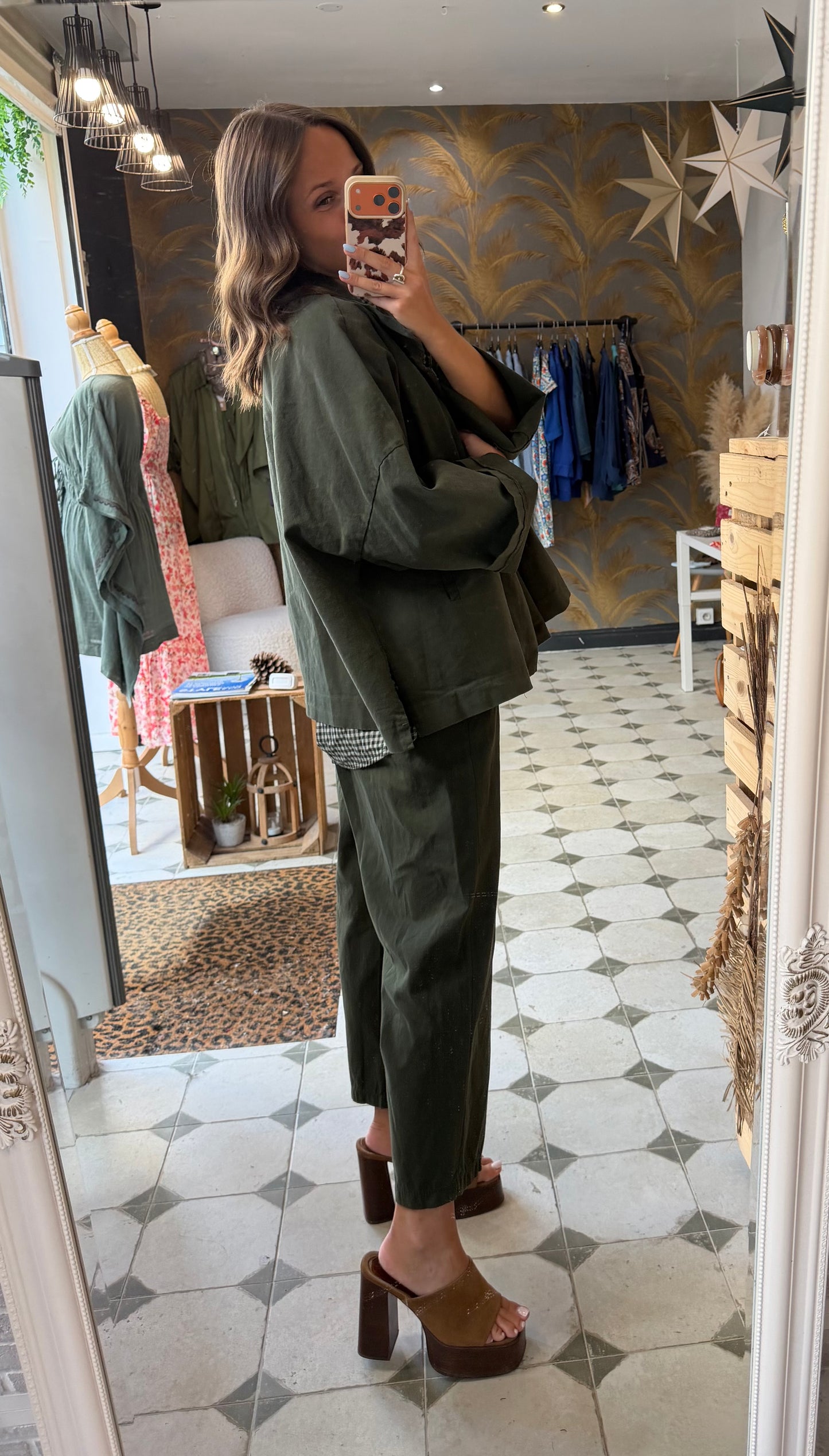 Veste en toile kaki  - Johanna Paris