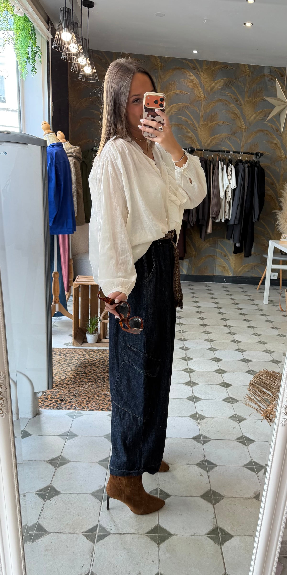 Pantalon Magique 2 cargo en jean  - Johanna Paris
