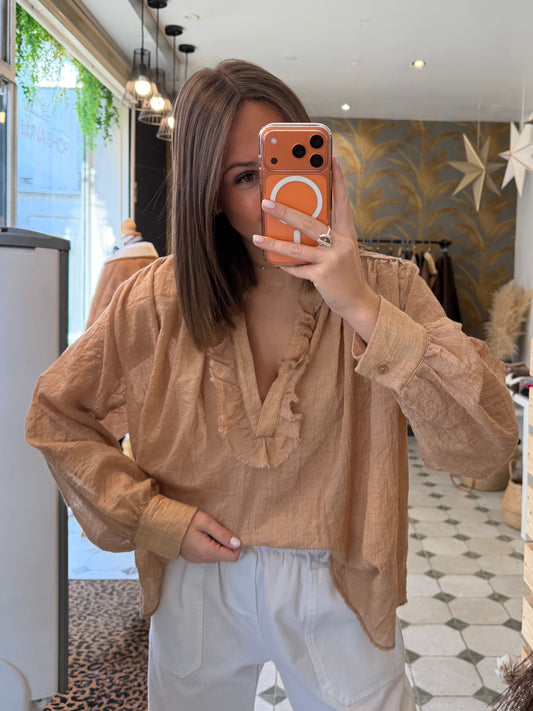 Blouse Aria rose poudré - Johanna Paris