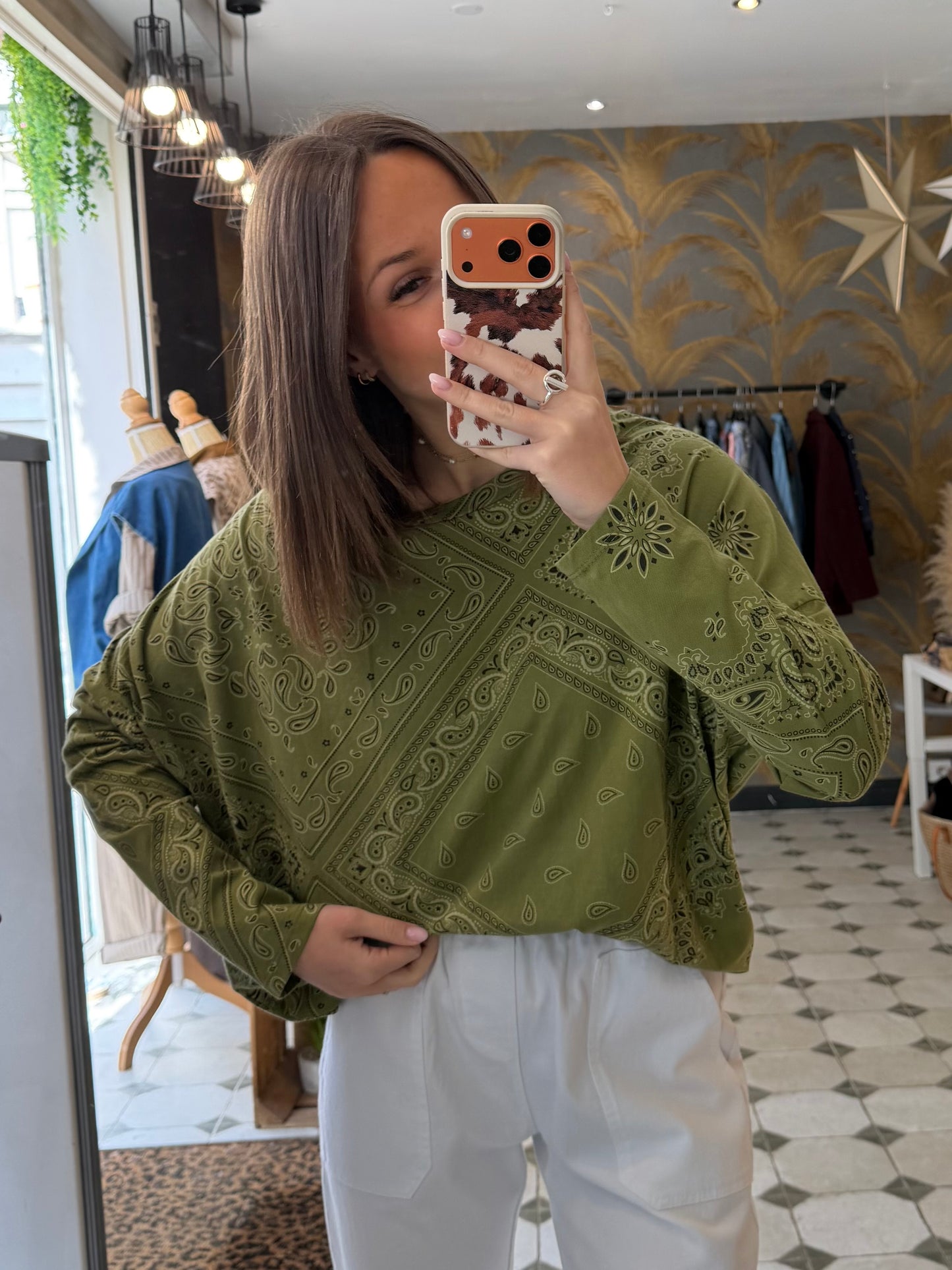 T-Shirt Bandana kaki - Johanna Paris