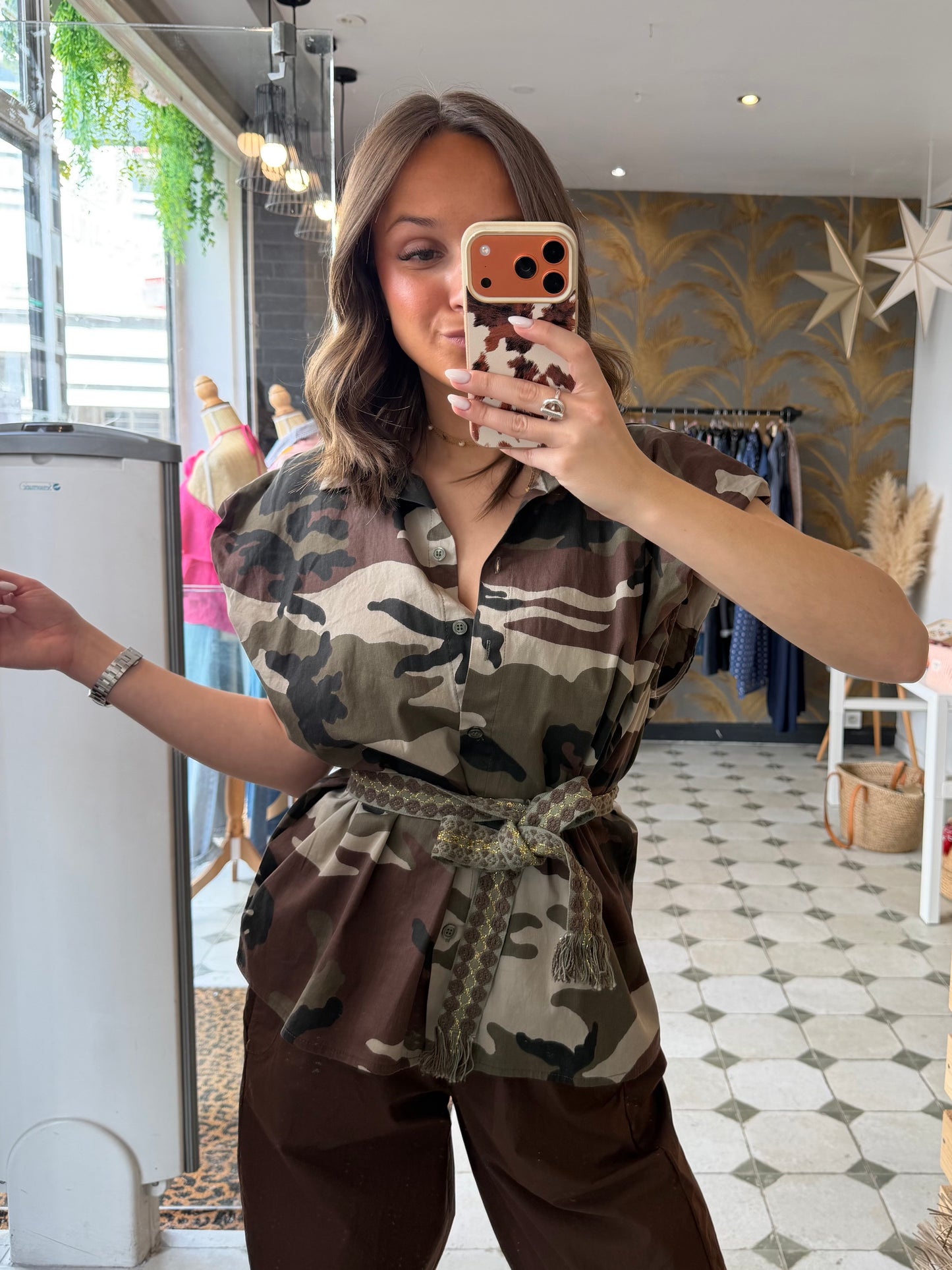 Chemise militaire avec épaulettes - Johanna Paris