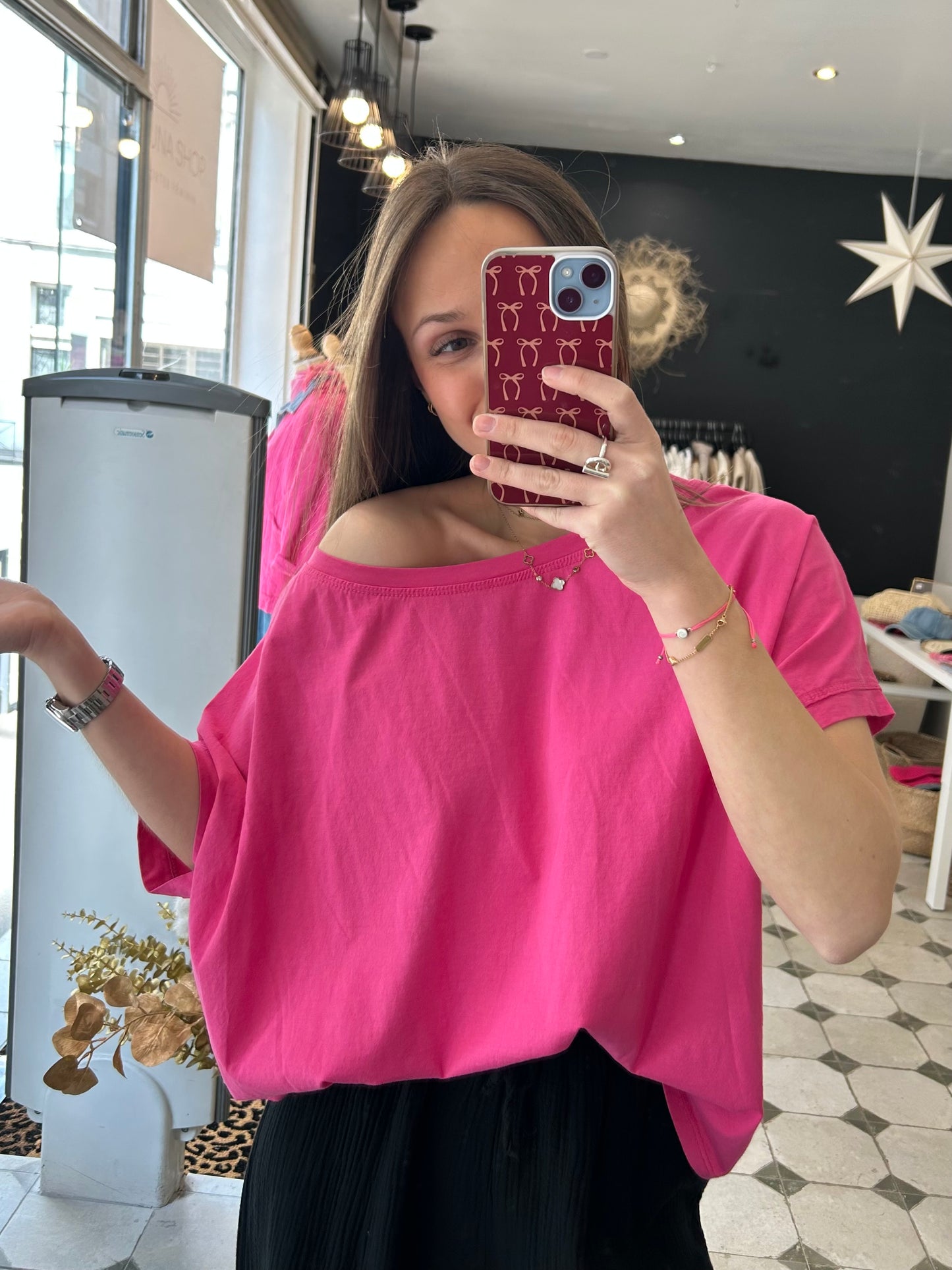 T-Shirt rose fuchsia - Johanna Paris