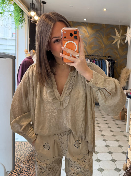 Blouse Aria beige - Johanna Paris