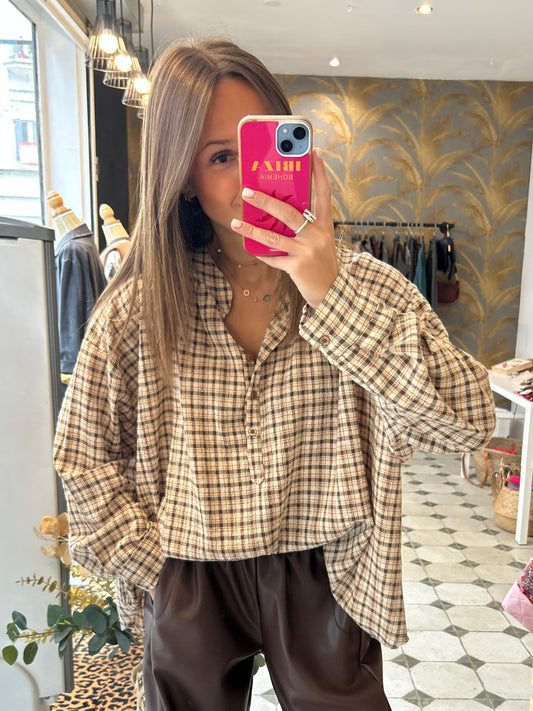 Blouse Lison chocolat - Johanna Paris