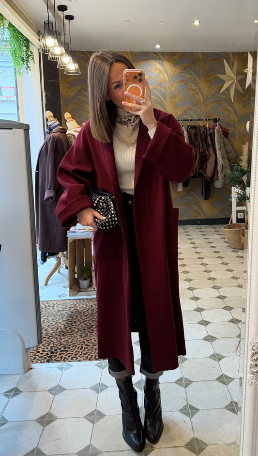 Manteau Tom bordeaux