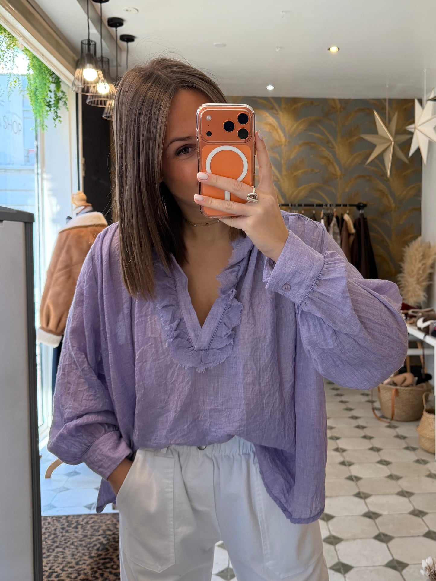 Blouse Aria mauve - Johanna Paris