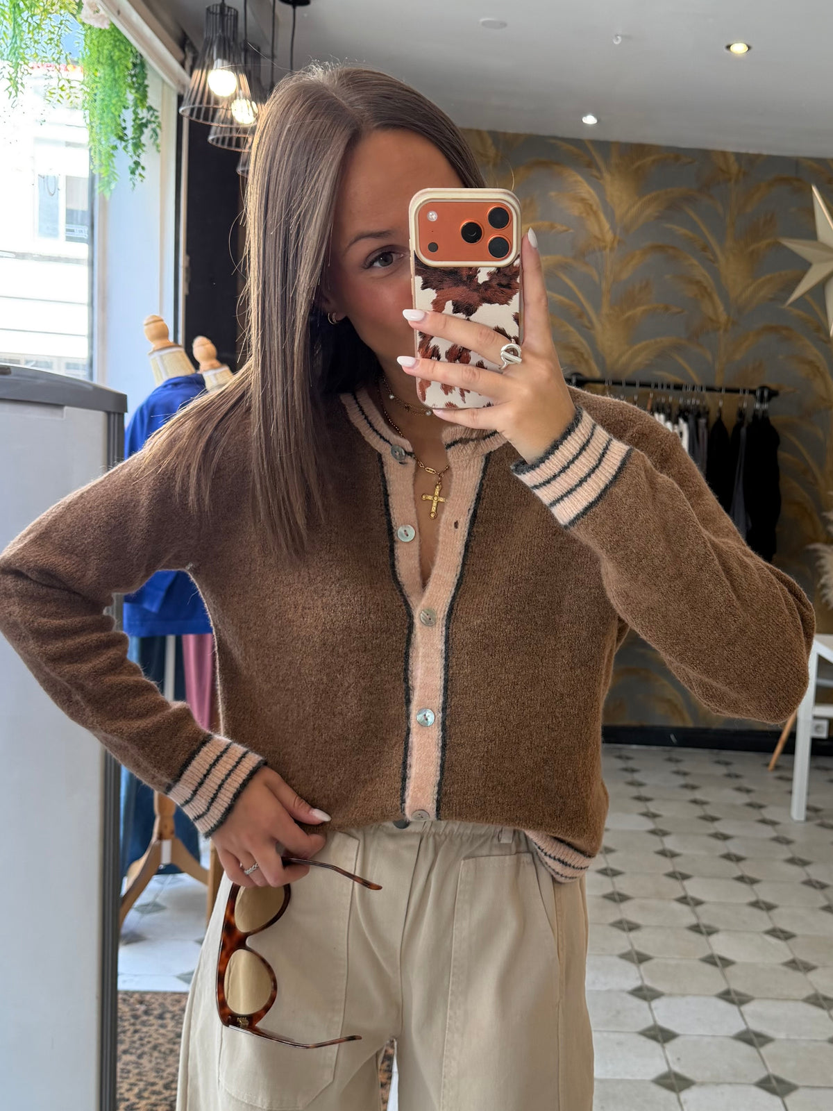 Gilet en laine Camel - Johanna Paris