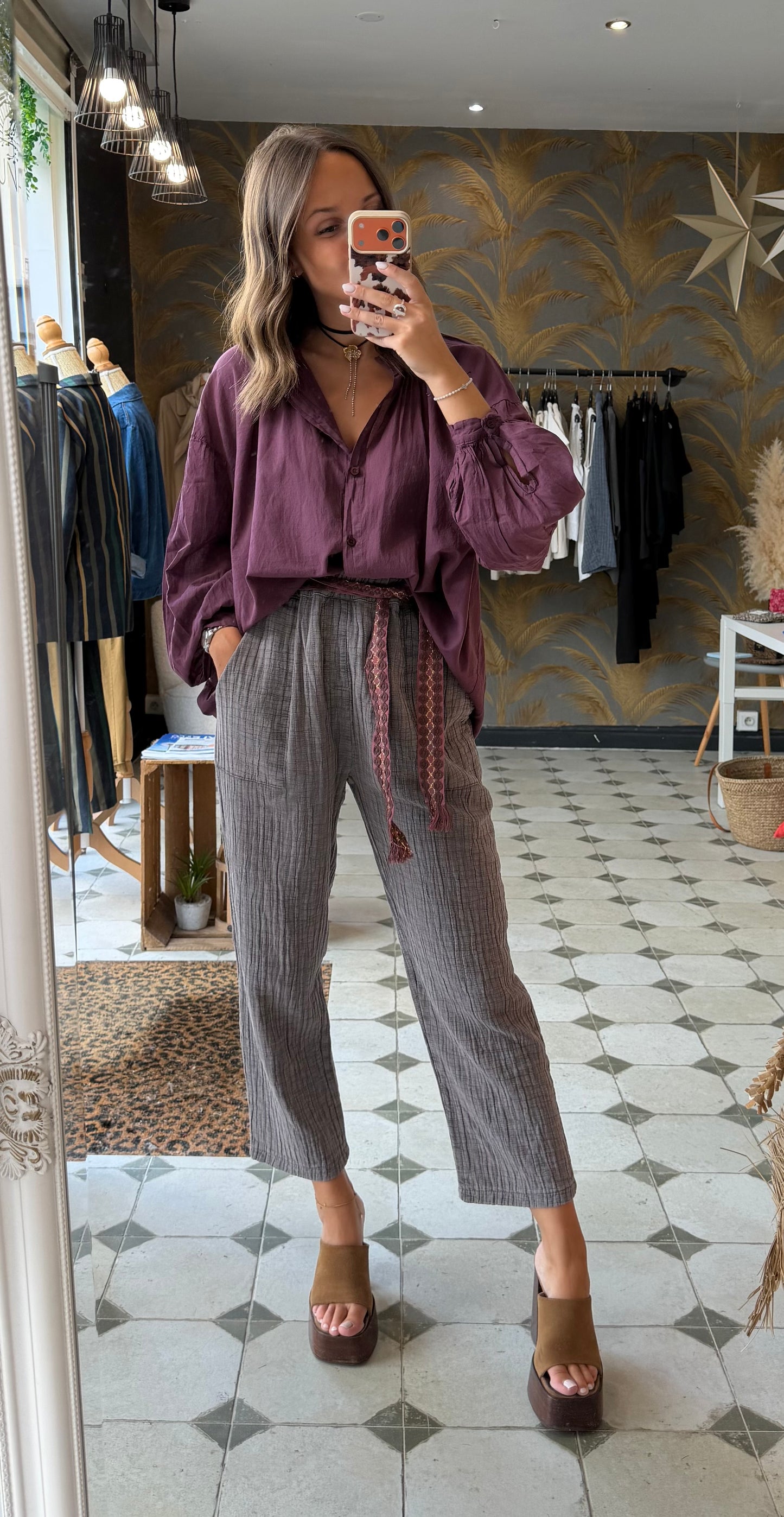 Pantalon Hazel gris clair - Johanna Paris
