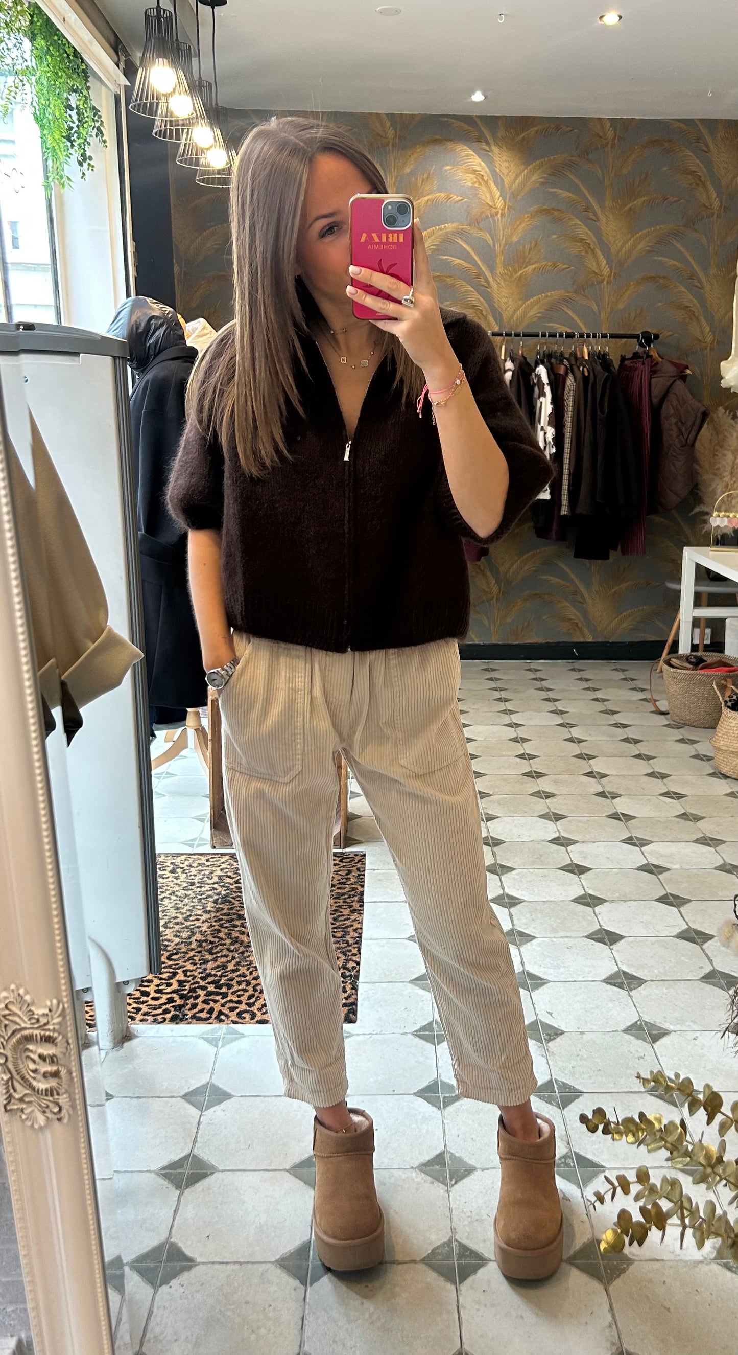 Pull Pablo chocolat - Johanna Paris