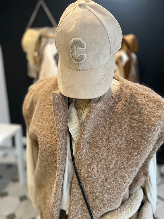 Casquette C beige clair