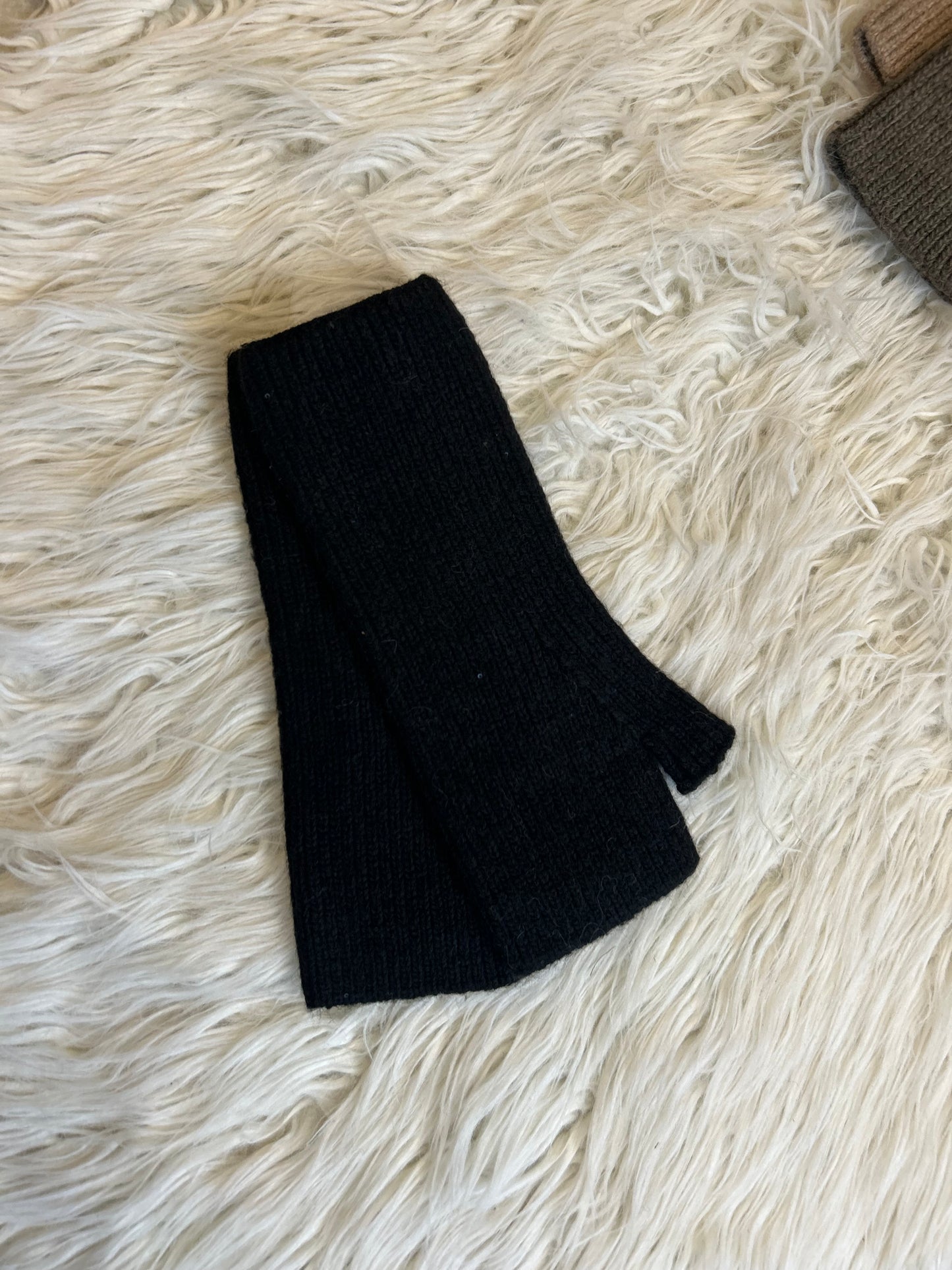 Mitaines avec des sequins - Noir