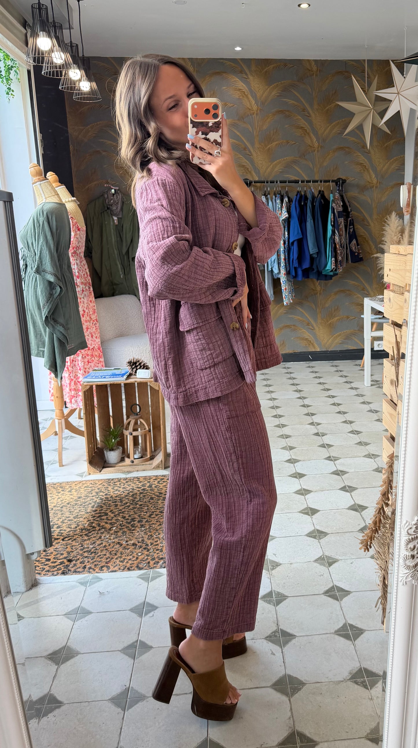 Pantalon Hazel prune - Johanna Paris