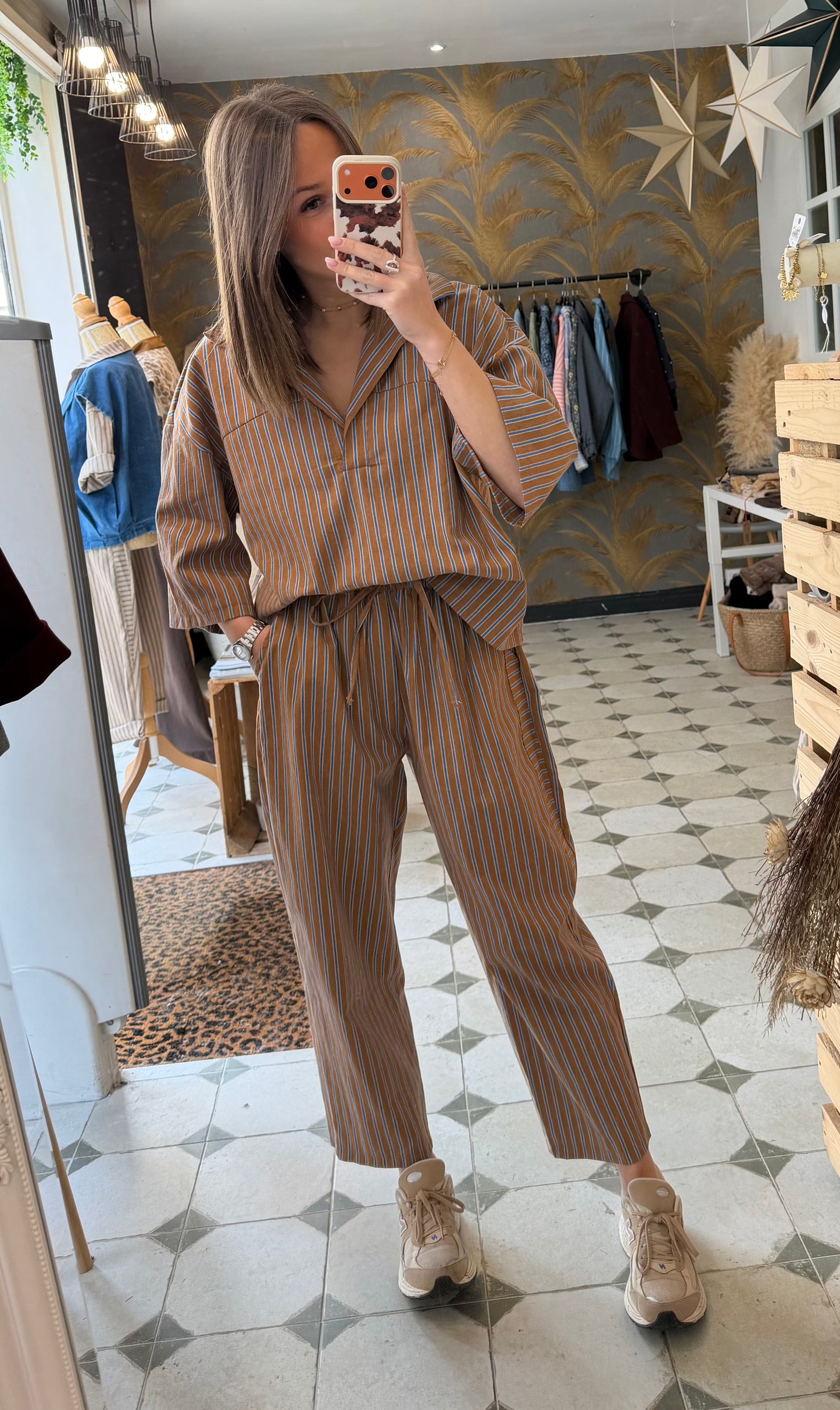 Blouse Ezra Camel - Johanna Paris