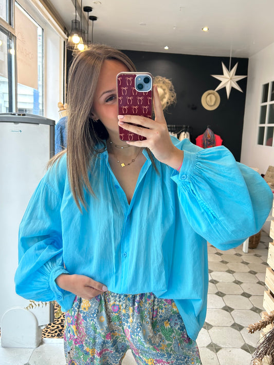 Chemise Clémentine bleu - Johanna Paris