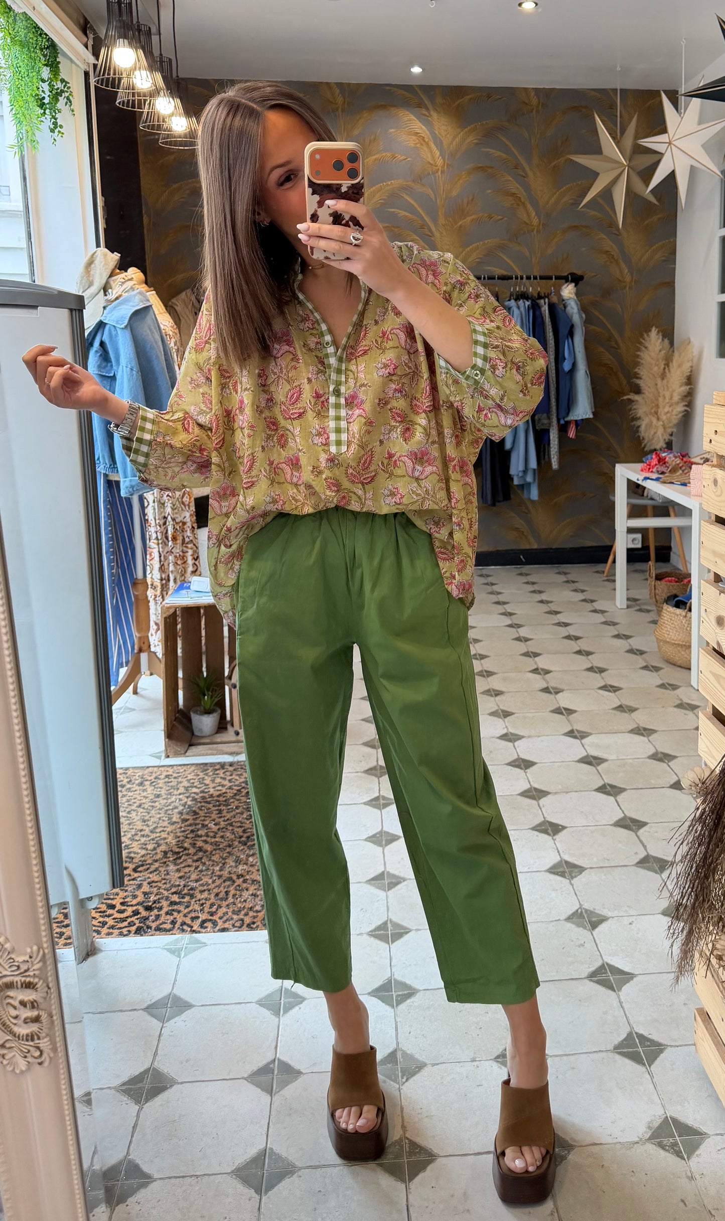 Pantalon Magique vert - Johanna Paris