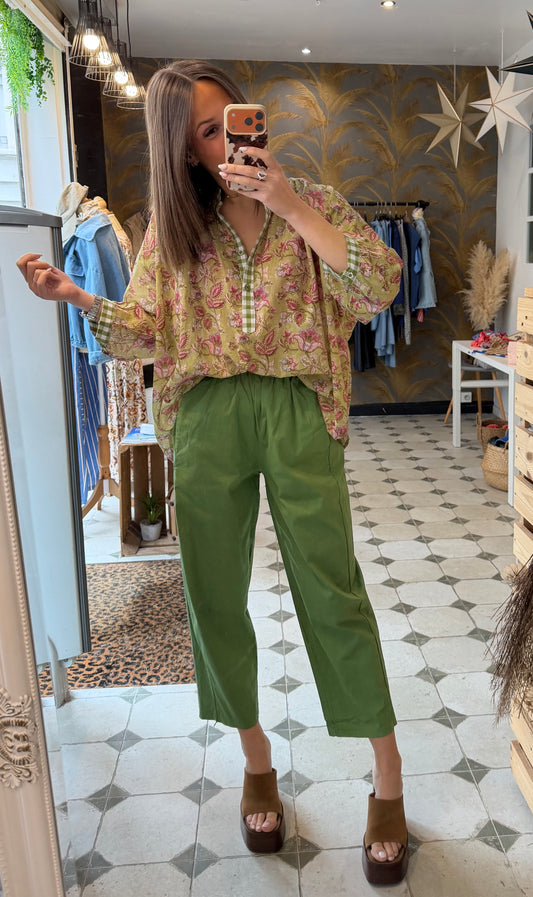 Pantalon Magique vert - Johanna Paris