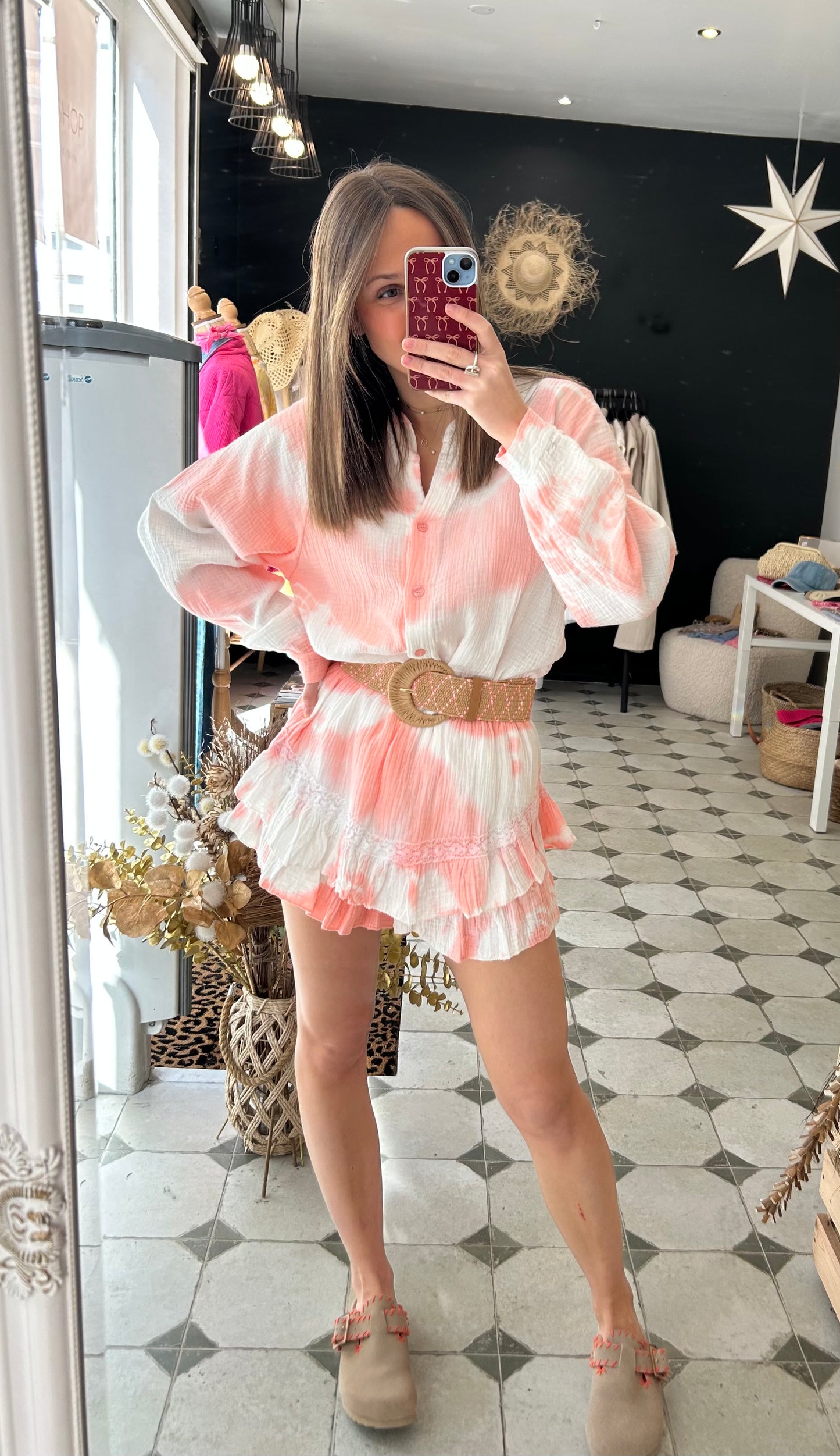 Ensemble en Gaze de coton tie & dye June