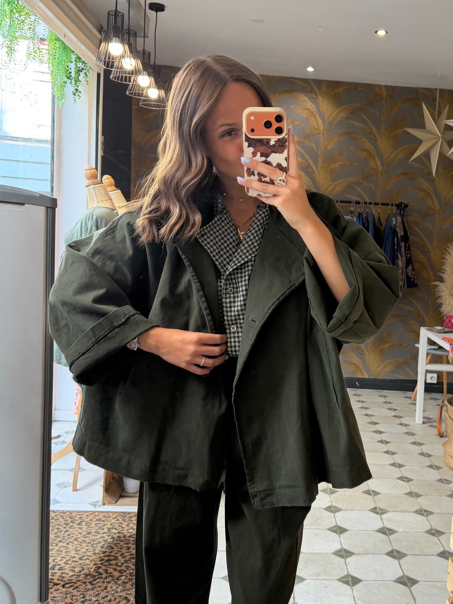 Veste en toile kaki  - Johanna Paris