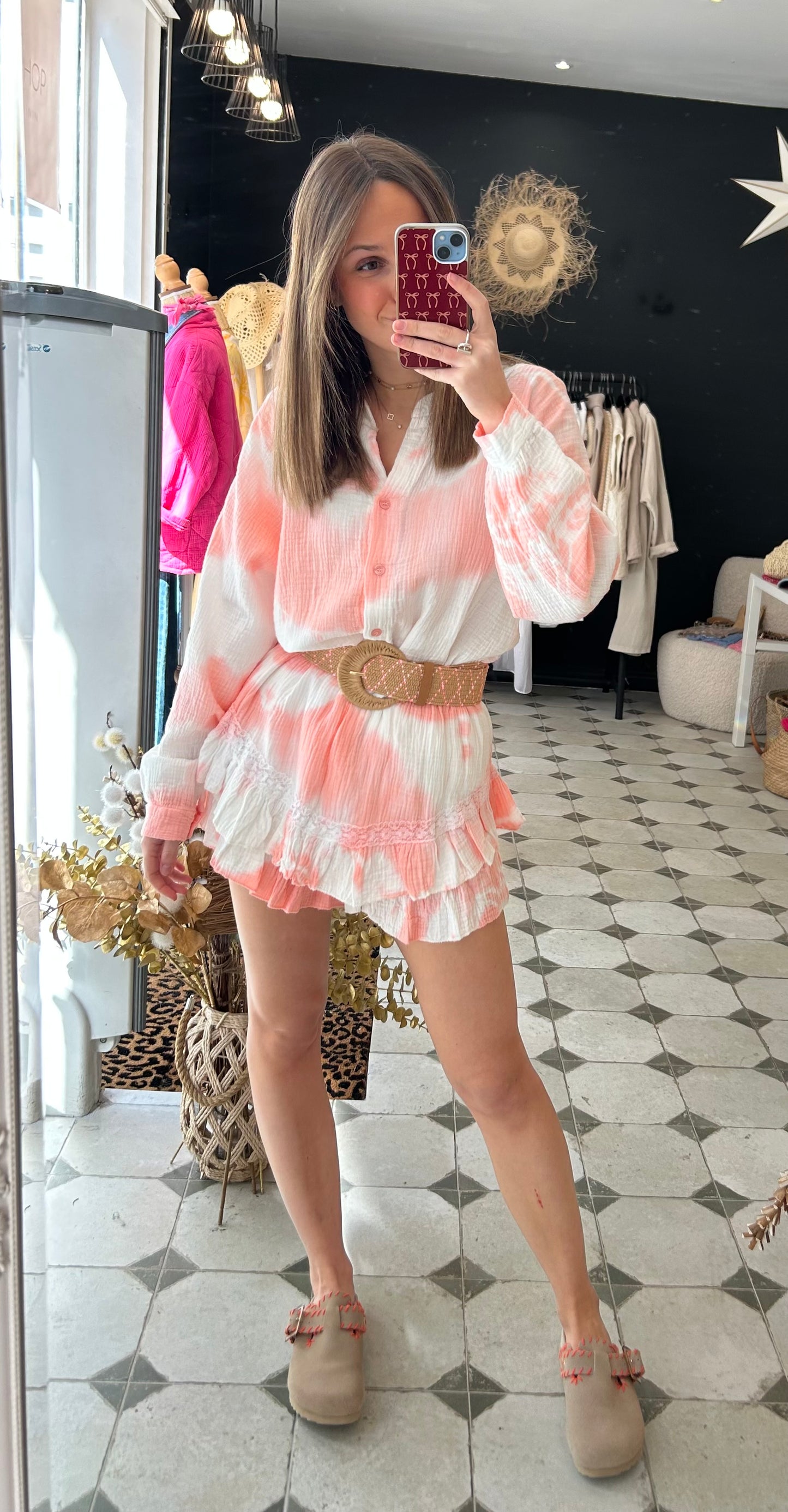 Ensemble en Gaze de coton tie & dye June