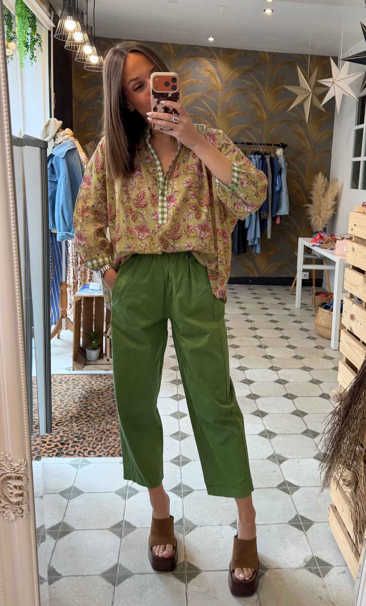 Pantalon Magique vert - Johanna Paris