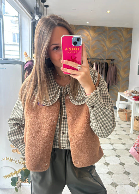 Gilet Maël camel