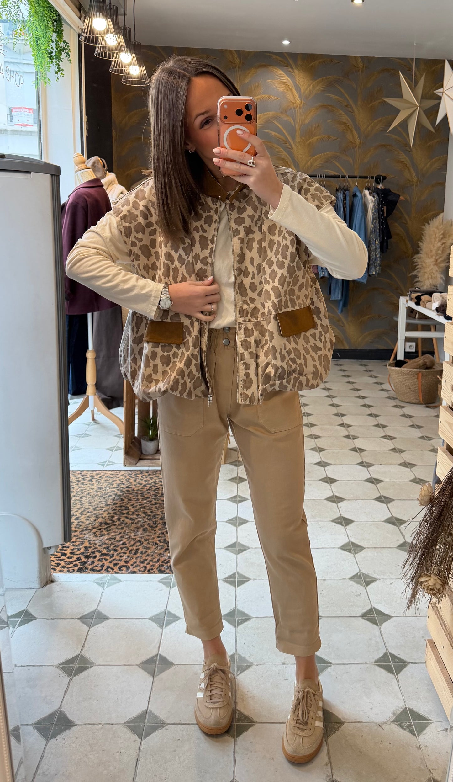 Pantalon en Toile beige - Johanna Paris