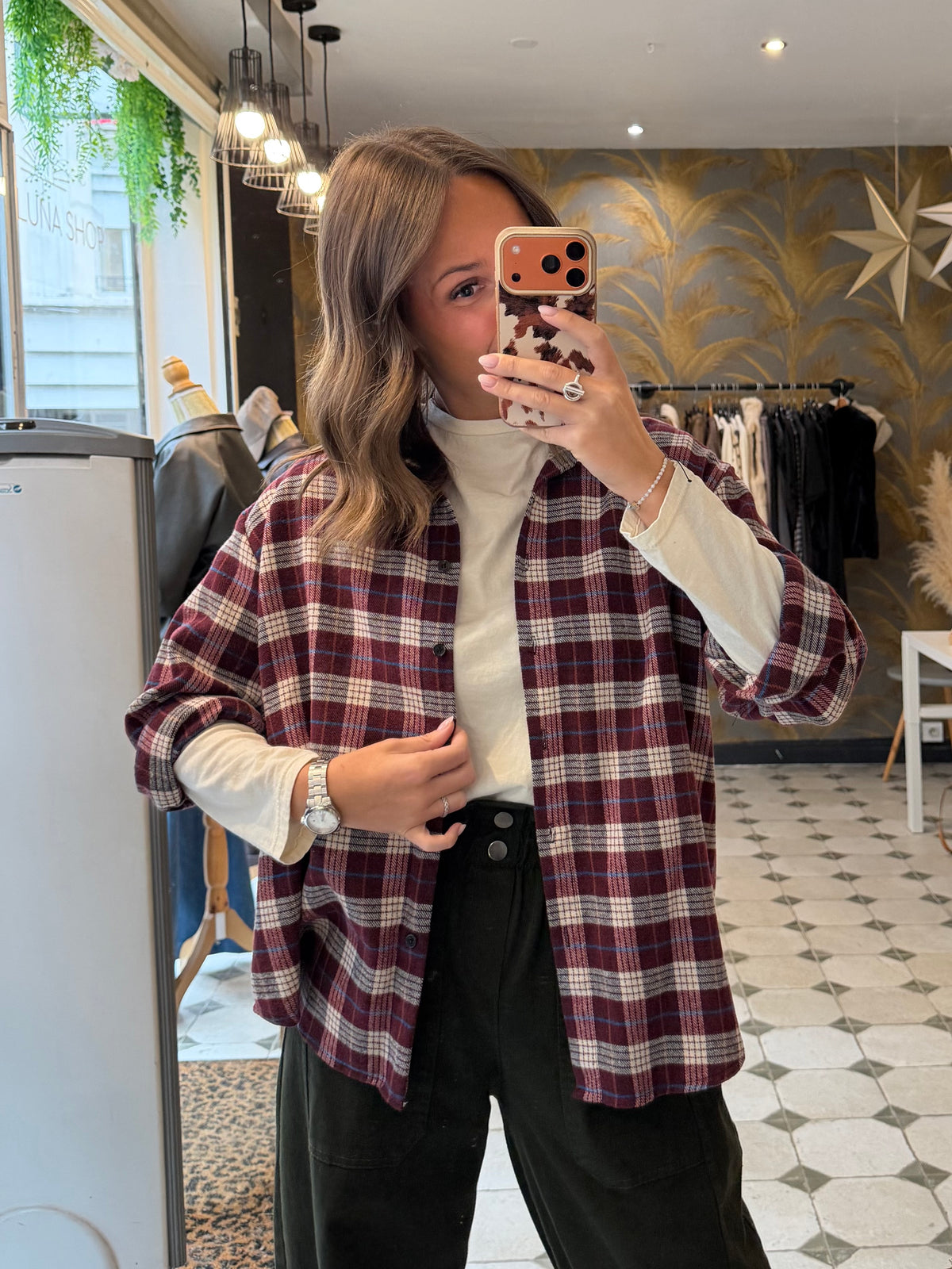Chemise Hollis bordeaux - Johanna Paris