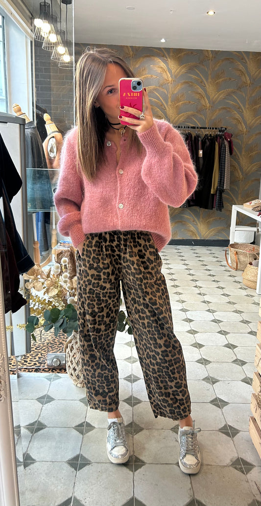 Pantalon Magique en velours léopard- Johanna Paris