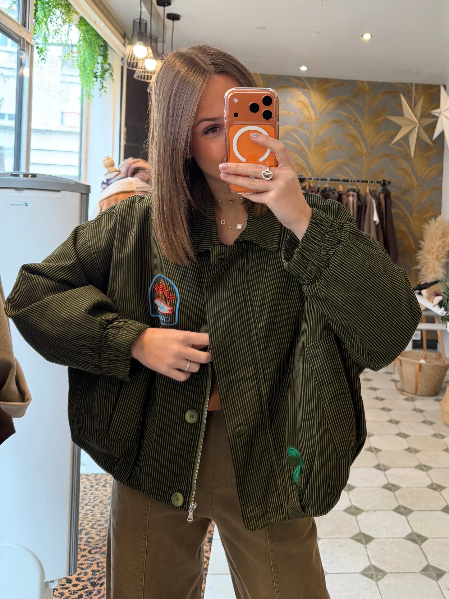 Blouson Théodore vert - Johanna Paris