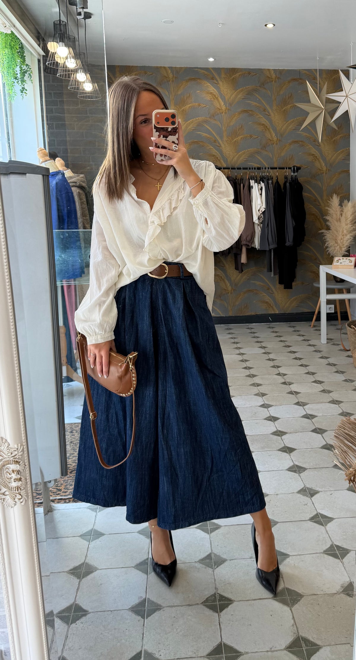 Jupe-culotte en jean  - Johanna Paris