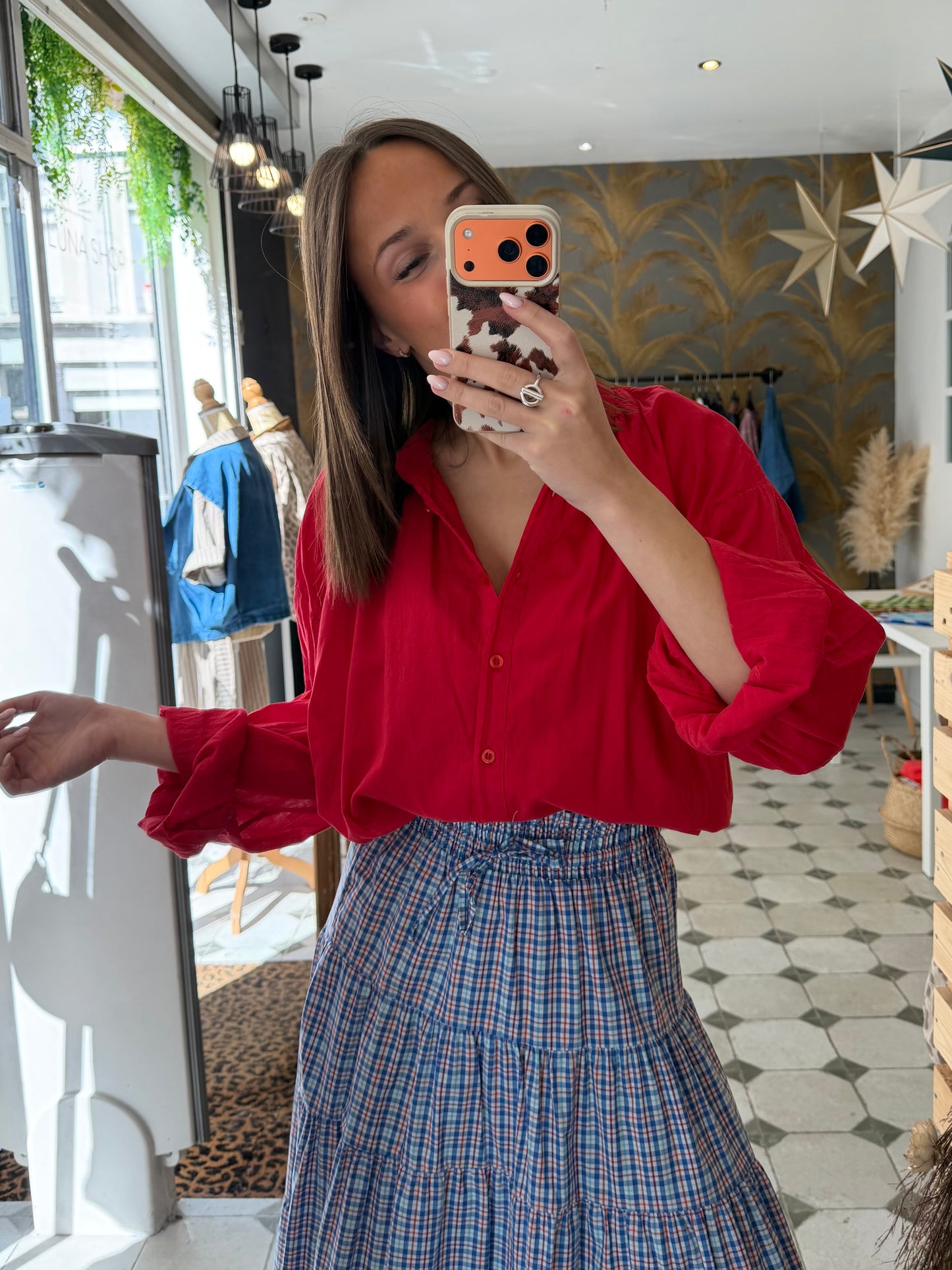 Chemise Clem rouge - Johanna Paris