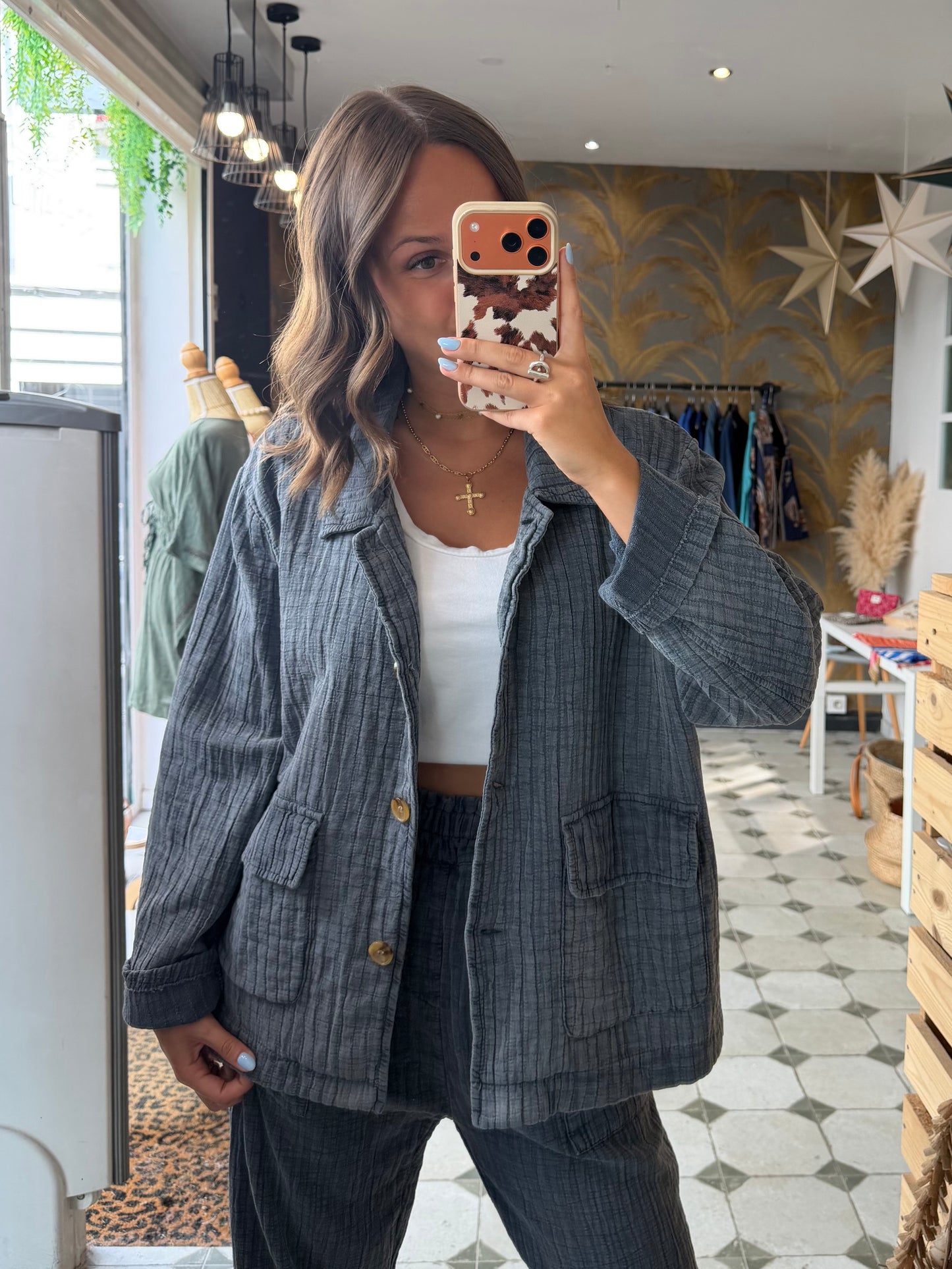 Veste Hazel grise - Johanna Paris