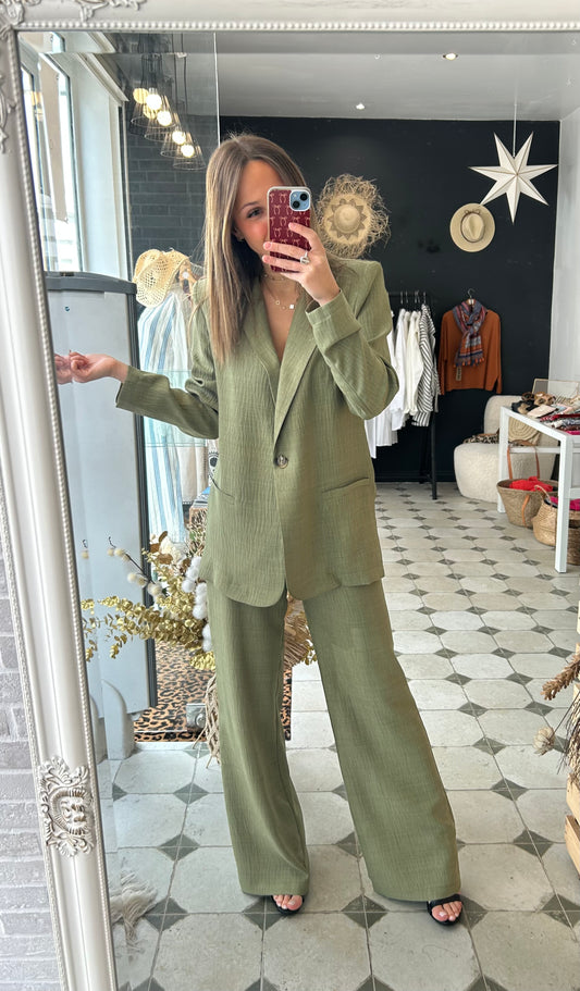 Pantalon Clémence kaki
