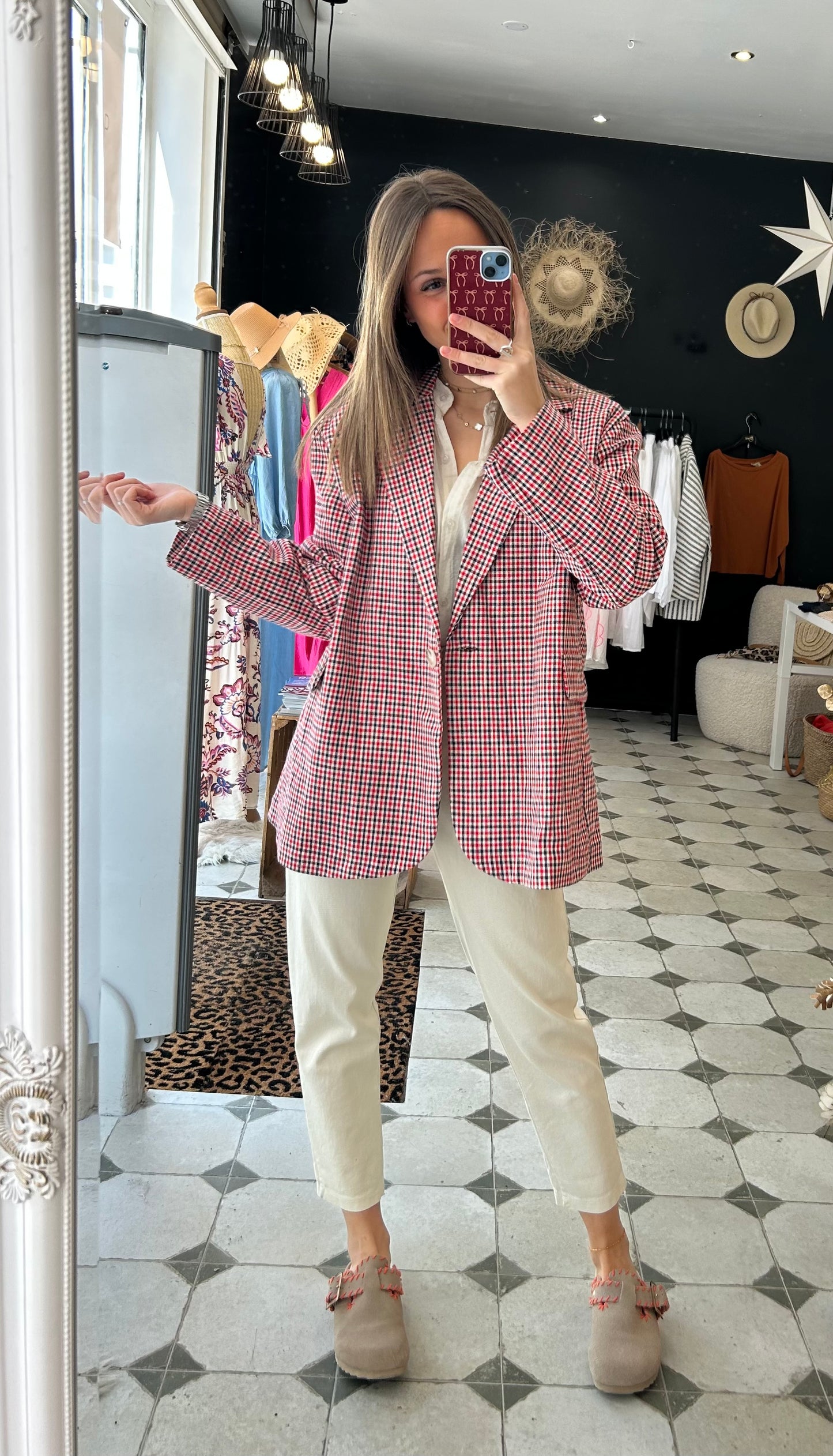 Blazer à carreaux Viviane - Johanna Paris