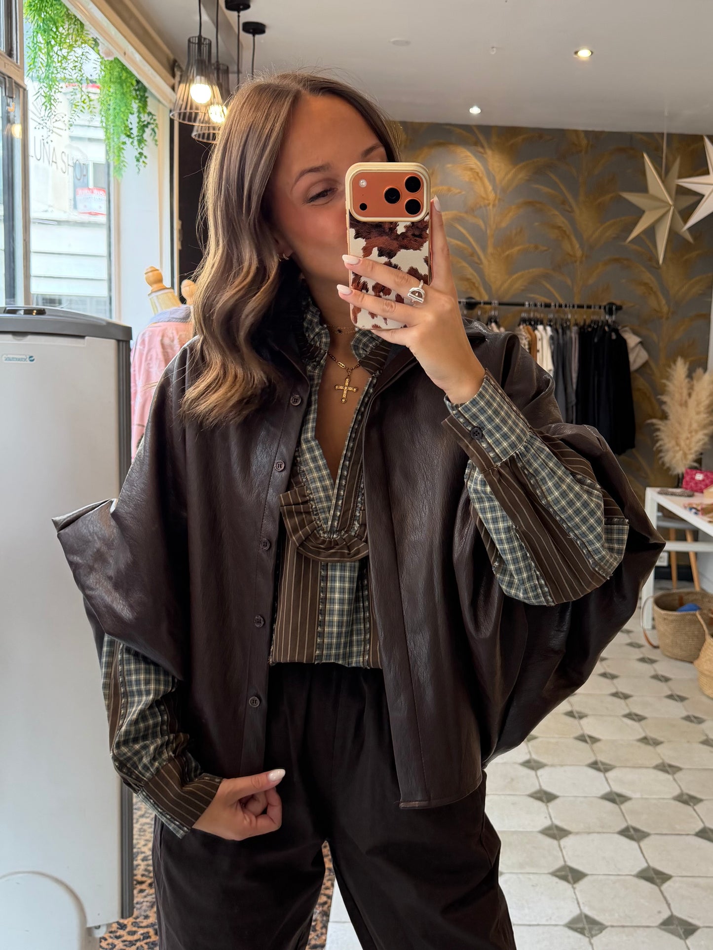 Blouse Sybille marron - Johanna Paris