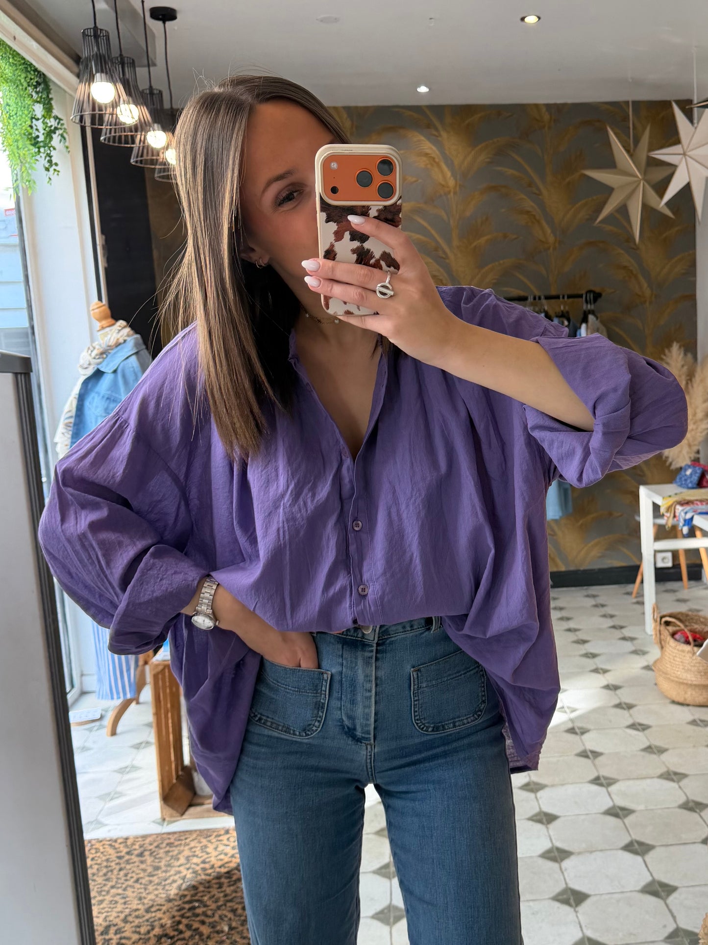 Chemise Clem violet - Johanna Paris