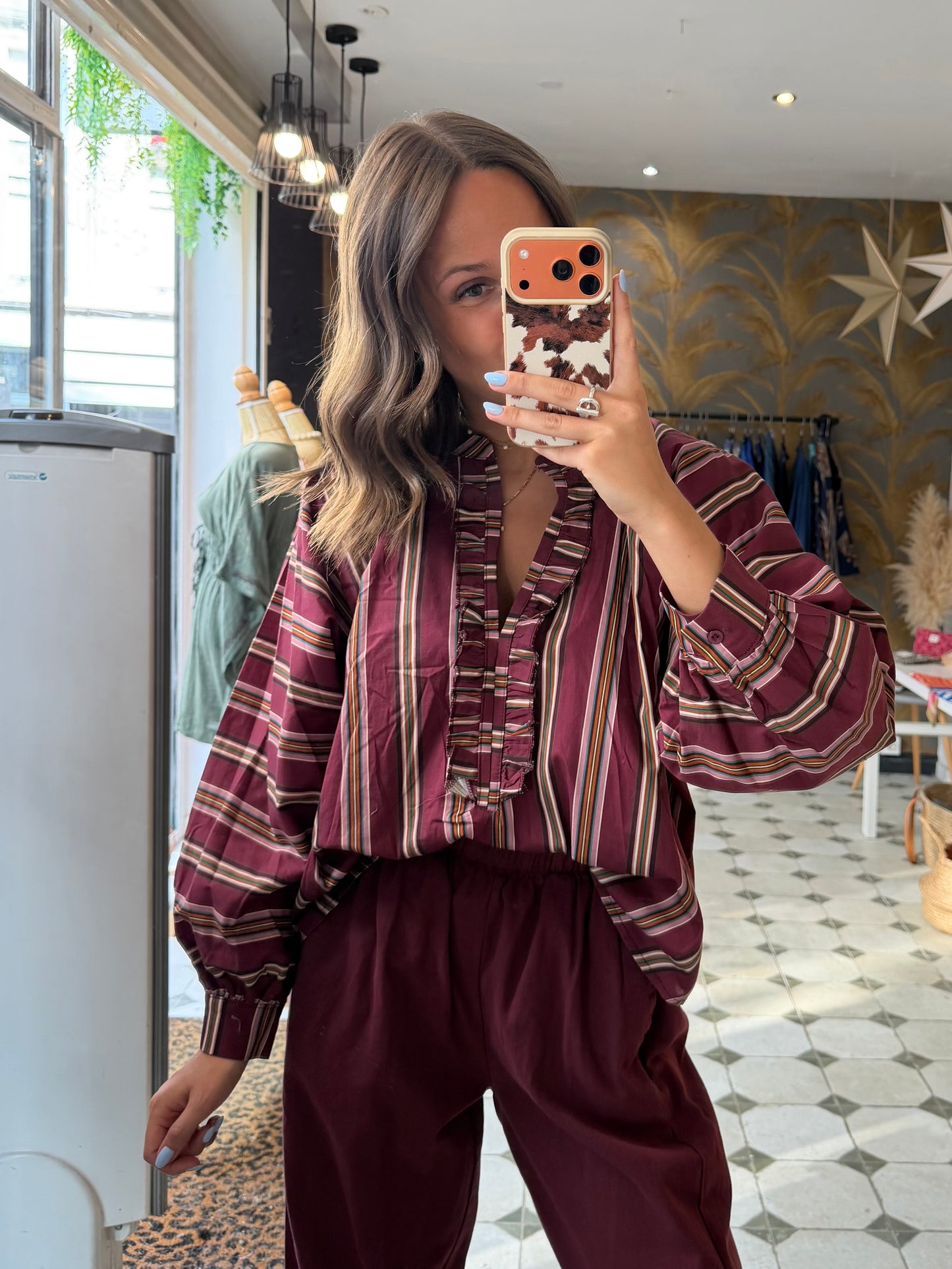 Blouse Aria bordeaux - Johanna Paris