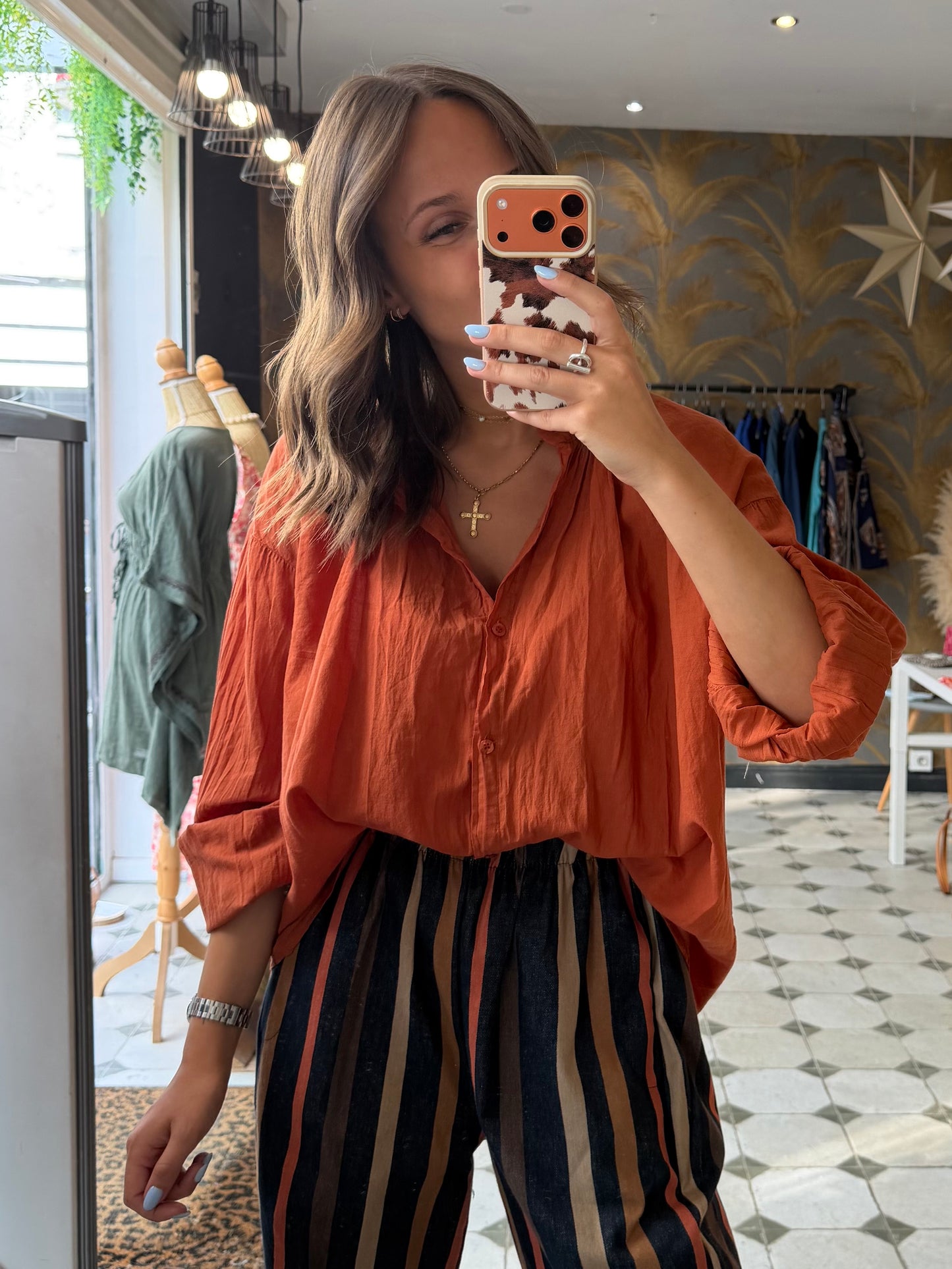 Chemise Clémentine terracotta - Johanna Paris
