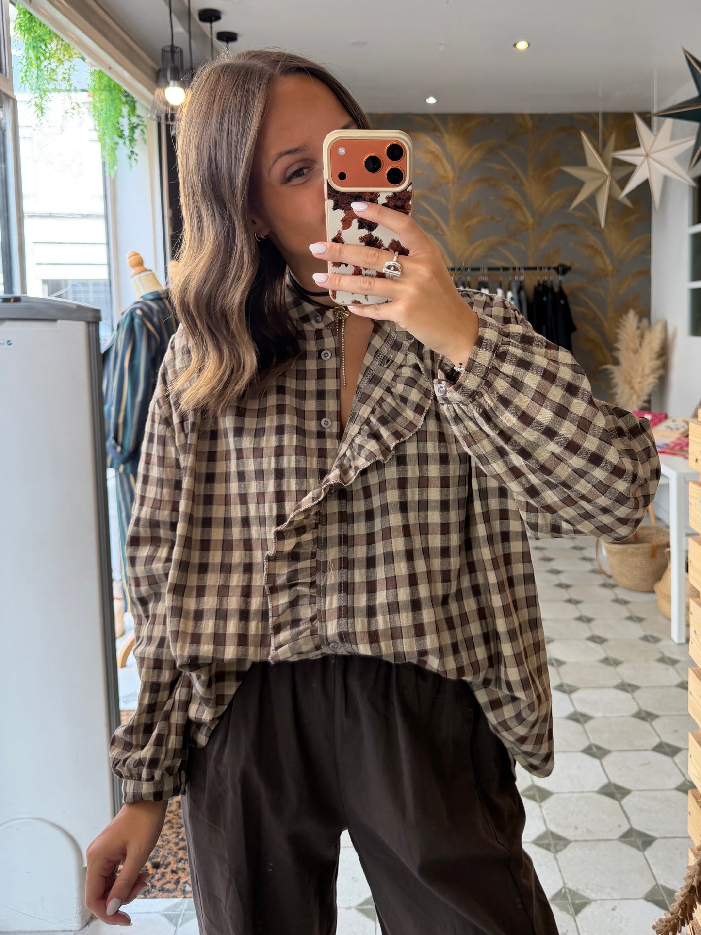 Chemise Vania chocolat - Johanna Paris